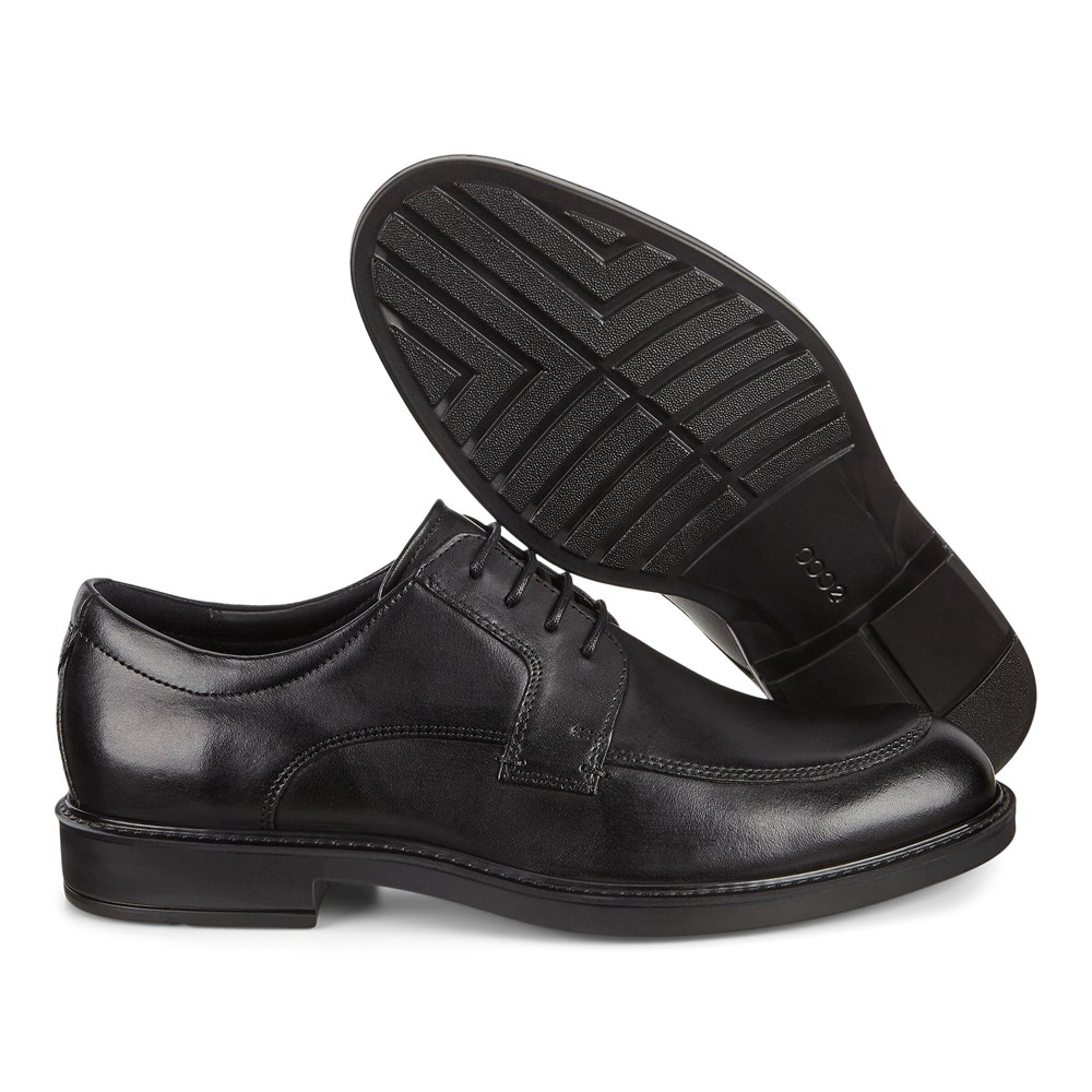 ECCO Mens Dress Shoes Black - Vitrus Iii - JXW-086953